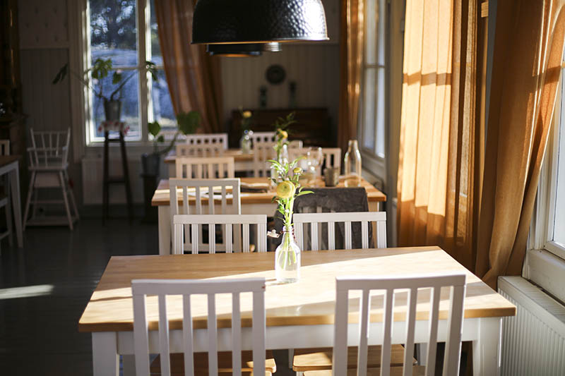 Beautiful light in Hotel Hyppeis Restaurant